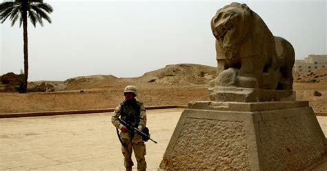 Prized Lion Of Babylon Joins List Of Crumbling Iraqi Antiquities Al