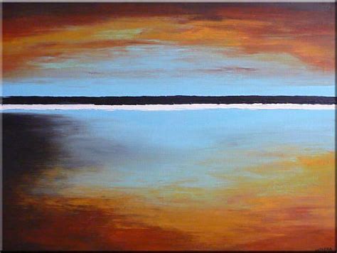 Original Abstract Landscape Painting Modern Art By
