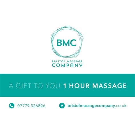 1 Hour Massage Voucher Bristol Massage Company