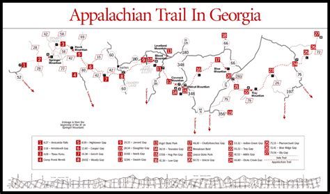 Appalachian Trail Map Georgia Time Zones Map World