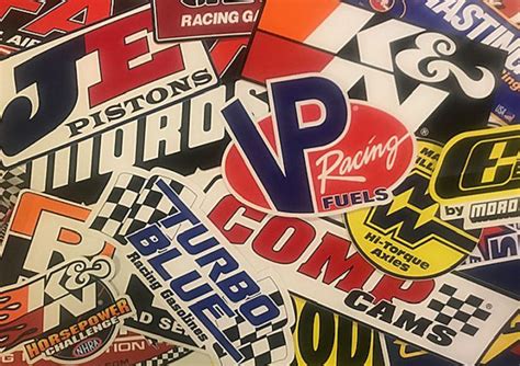 Grab Bag Of 45 Racing Decals Stickers Crashdaddy Racing