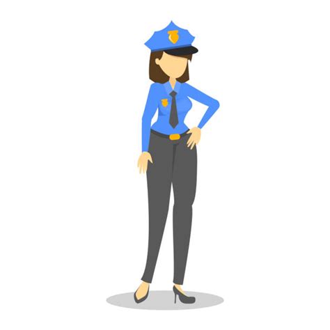 Clip Art Of A Police Woman Uniform Illustrations Royalty Free Vector