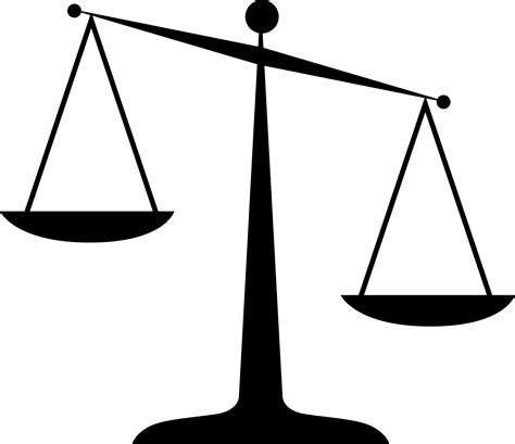 Lady Justice Measuring Scales Clip Art Judge La Ley Y Png Download