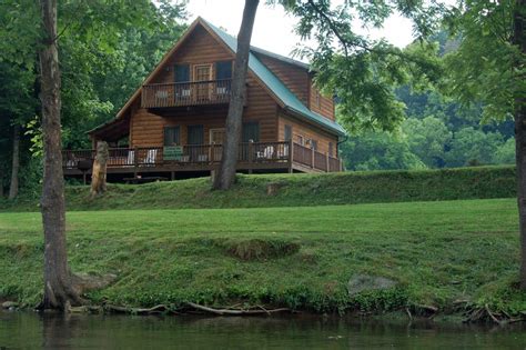 Cabins On Little River Overlooking Little River In Townsend Tn