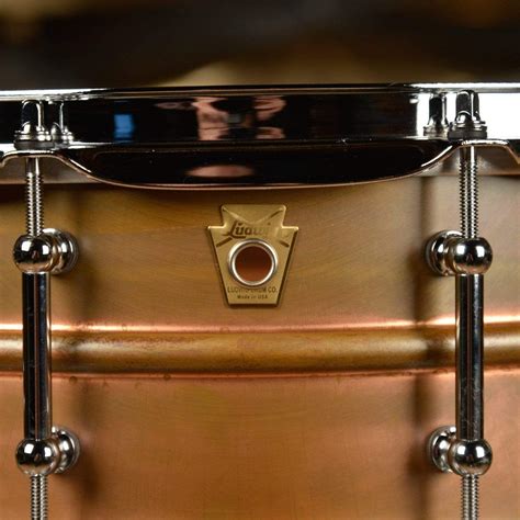 Ludwig 5x14 Raw Copper Phonic Snare Drum Wtube Lugs Snare Drum