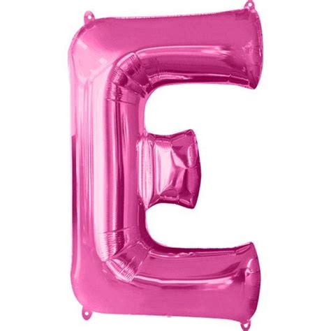 Pink Letter E Balloon 34 Foil Party Delights