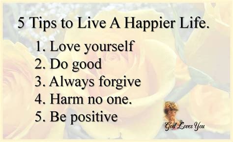 5 Tips To Live A Happier Life Pictures Photos And Images For Facebook
