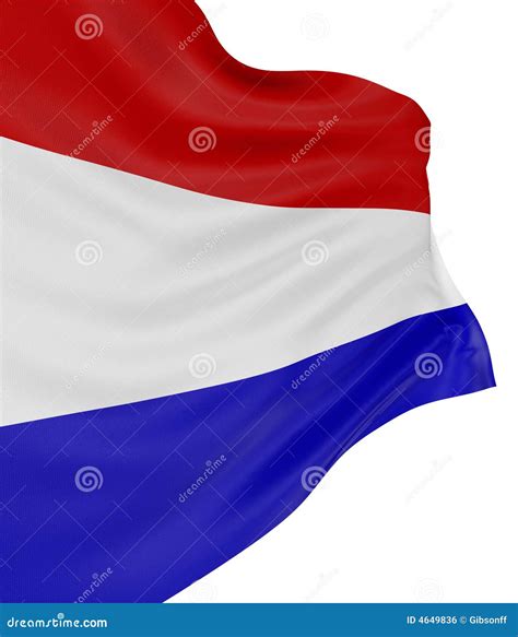 3d Vlag Van Nederland Stock Illustratie Illustration Of Cultuur 4649836