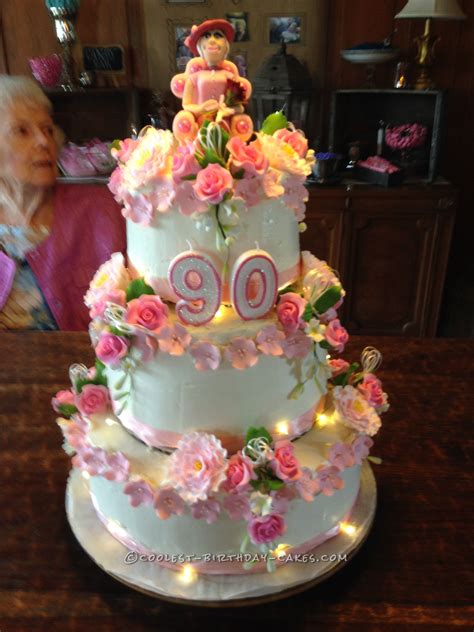 Female 90th Birthday Cake Ideas 90th Birthday Cake Cake By