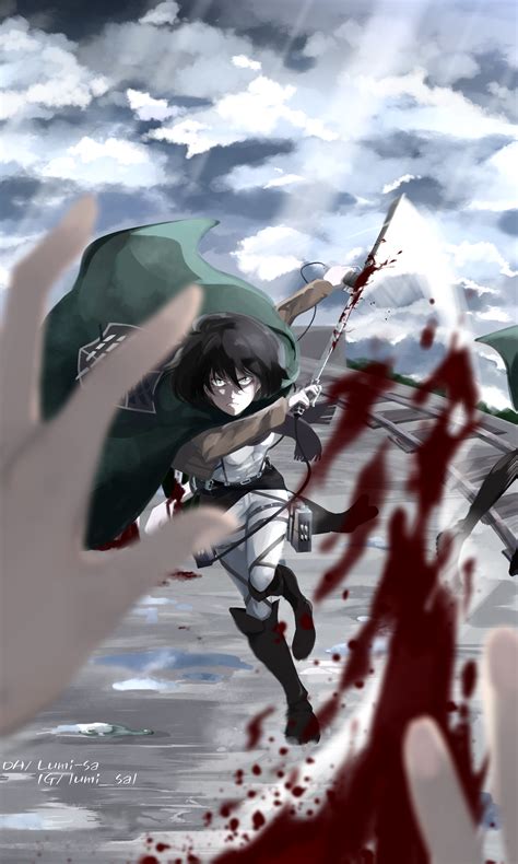 Mikasa Ackerman Shingeki No Kyojin 2 Fanart By Lumi Sa On Deviantart