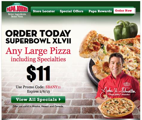 43 Papa Johns Bogo Coupon