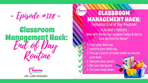 Classroom Management Hack End Of Day Routine