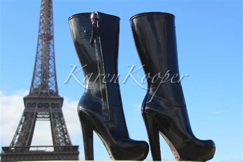 Authentic New Louis Vuitton Runway Fetish High Rubber Boots Black Ebay