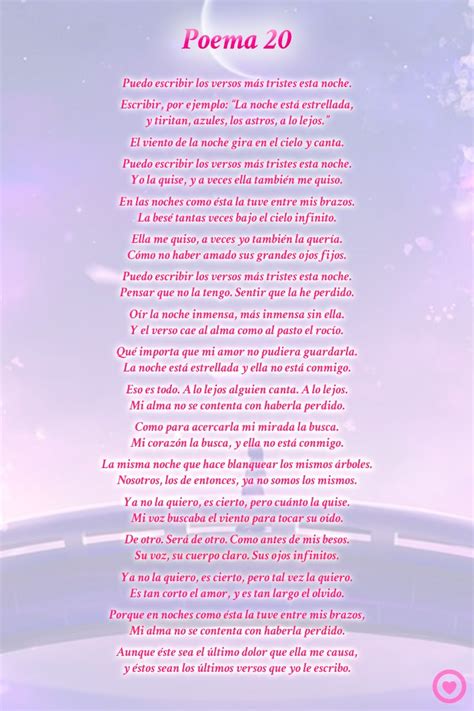 Bonito Triunfante Meditativo Pablo Neruda 20 Poemas De Amor Poema 20