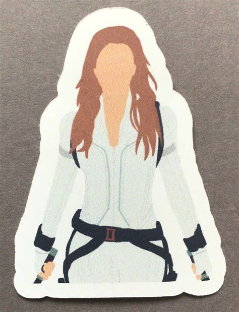 Natasha Romanov Sticker Black Widow Sticker Marvel Stickers Etsy