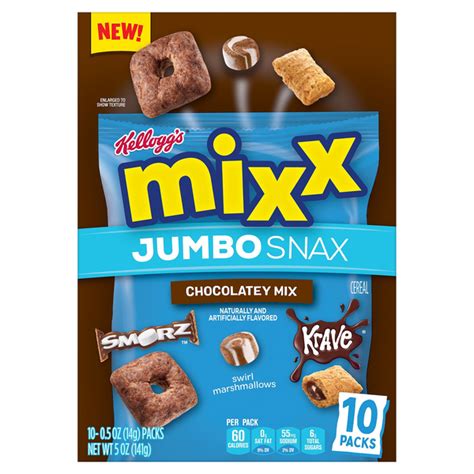 Save On Kelloggs Mixx Jumbo Snax Chocolatey Mix Cereal Smorz And Krave Order Online Delivery