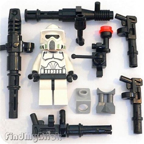 Sw147d Lego Arf Trooper Minifigure Weapons Set 7913 New Ebay