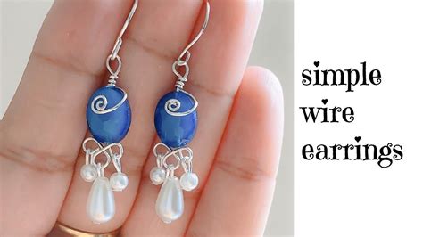 Diy Earringsmaking Simple And Quick Wire Wrapped Earringswire Wrapped