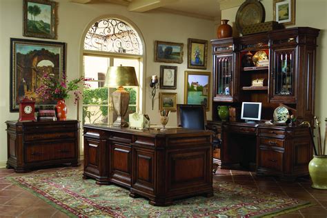 The Barolo Home Office Executive Desk Set Traditional