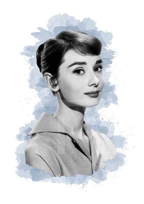 Audrey Hepburn Poster Iconic Actress Original Printable Etsy