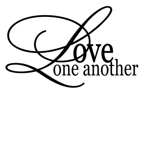 Love One Another Quote Wall Sticker Decal World Of