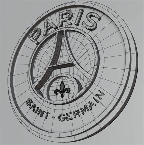 Paris Saint Germain Logo 3d On Behance