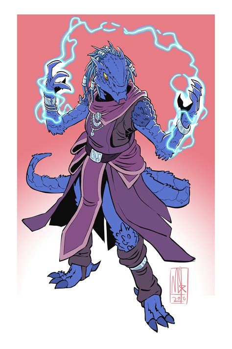 Dragonborn Sorcerer Commission Fantasy Character Design Dungeons And