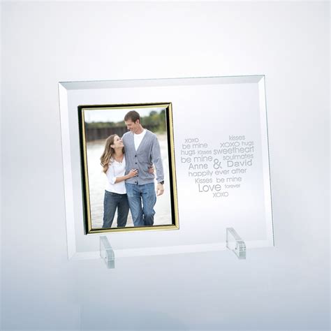 Be Mine Personalized Curved Glass Picture Frame
