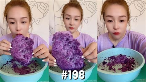Asmr Purple Powdery Ice Cake｜finish All Ice Asmr 198 Youtube