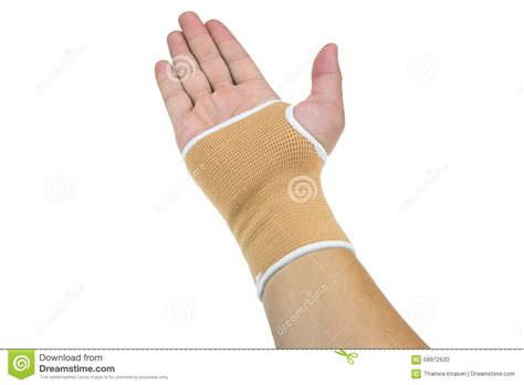 Brown Cast On Hand And Arm Stock Photo Image 58972633