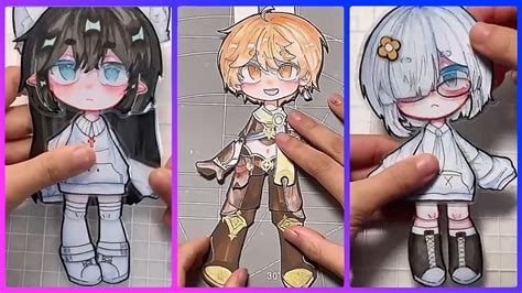 How To Make Paper Dolls Gacha Life Draw So Easy Anime Youtube