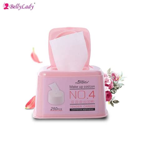 Bellylady 250pcs Cotton Makeup Remover Cotton Face Wipe Deep Cleansing Cotton Bamboo Fiber Skin