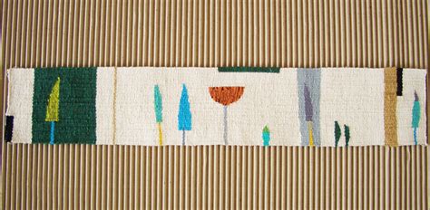 "out of the woods" woven tapestry in cotton | Textile tapestry, Weaving