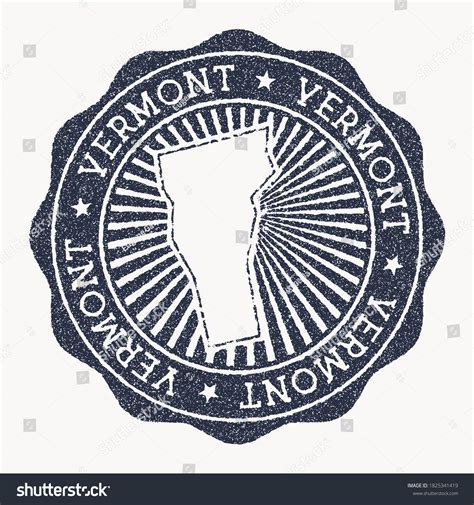 Vermont Stamp Travel Rubber Stamp Name Stock Vector Royalty Free