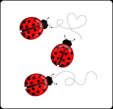 Ladybug Bug Clip Art Digital Art Scrapbook Graphic Design Etsy