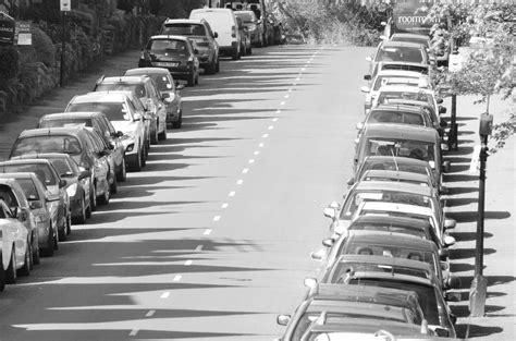 Parked Cars On An Empty Street Free Stock Photo Public Domain Pictures