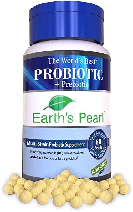 60 Day Supply Earths Pearl Probiotic And Prebiotic For