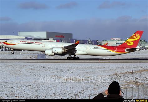 B 6508 Hainan Airlines Airbus A340 600 At Toronto Pearson Intl On