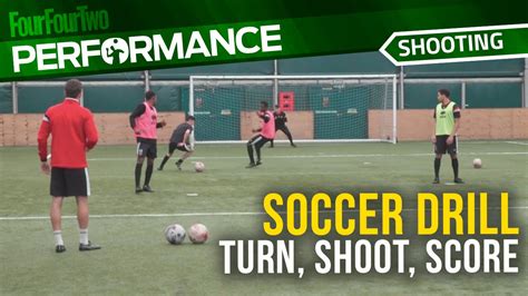 Soccer Shooting Drill Turn Shoot Score Every Time Mk Dons