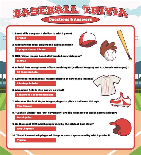 Printable Baseball Trivia Logos Trivia For Seniors Trivia Questions
