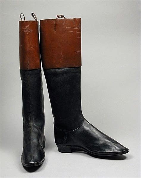Pair Of Mens Leather Riding Boots 1790 1800 Leather Riding Boots