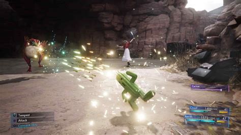 New Final Fantasy Remake Screens Showcase Combat Side Missions Red