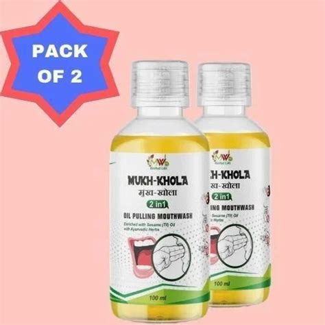 Mukh Khola 2in1 Oil Pulling Mouth Wash 100ml Pack Of 2 Alienstore At