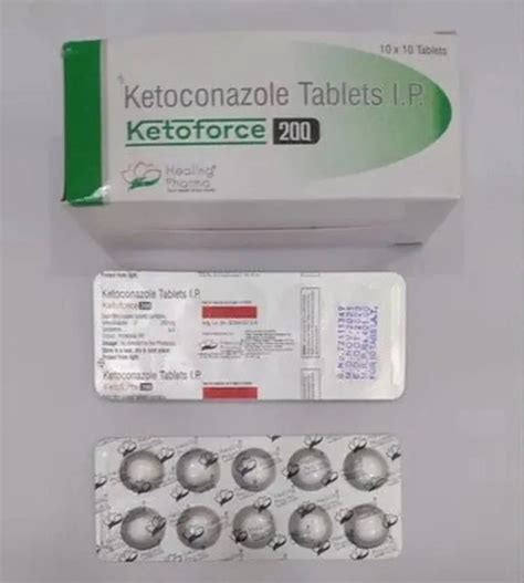 Ketoconazole 200mg Ketoforce 200 Mg 10x10 Treatment To Treat