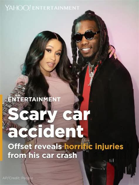 Cardi B s fiancé Offset shares photos from his horrific car crash
