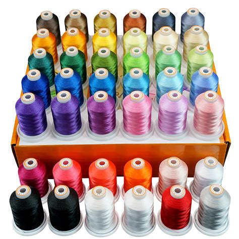 New Brothread Polyester Sewing And Embroidery Machine Thread Kit 42 Sp
