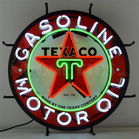 Custom Texaco Gasoline Motor Oil Neon Sign Tube Neon Light Custom