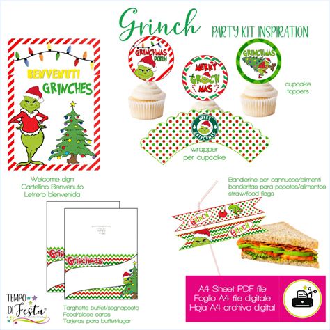 Grinch Party Kit Digitale Tempodifesta