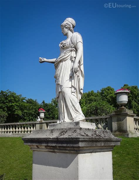 Minerva The Goddess Of Wisdom Statue In Luxembourg Gardens Page 449