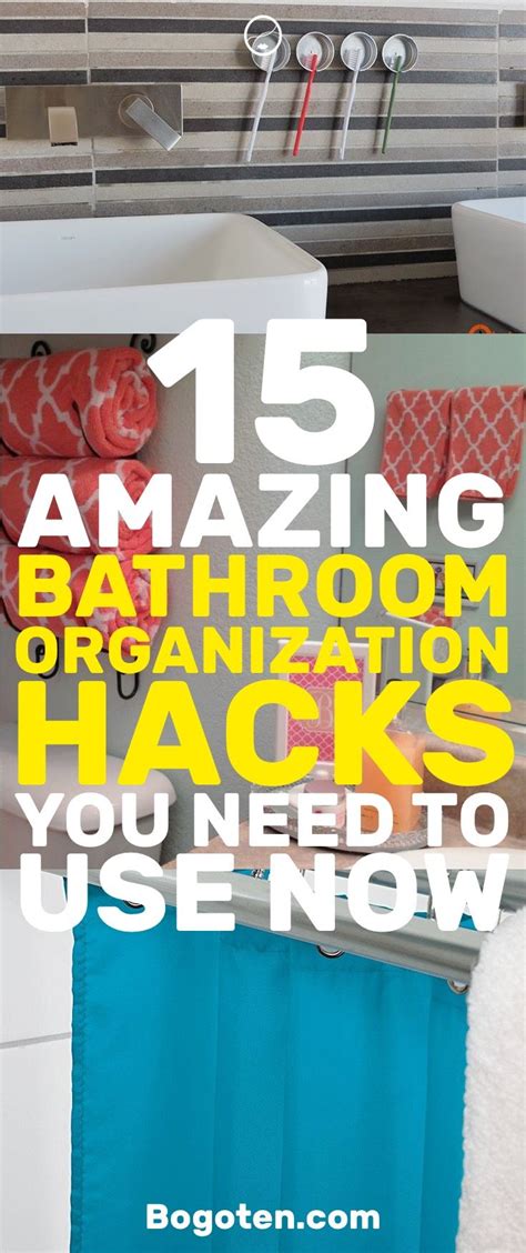 15 Superb Diy Bathroom Organization Hacks You Need Bathroom